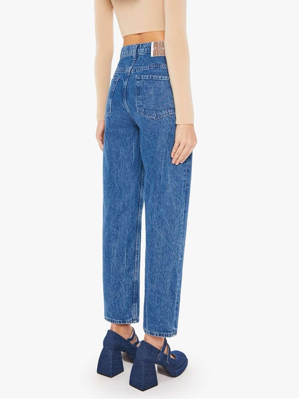 Mother SNACKS! Double Stack Ankle in Snap Crackle Pop High Waisted Y2K 90’s 28